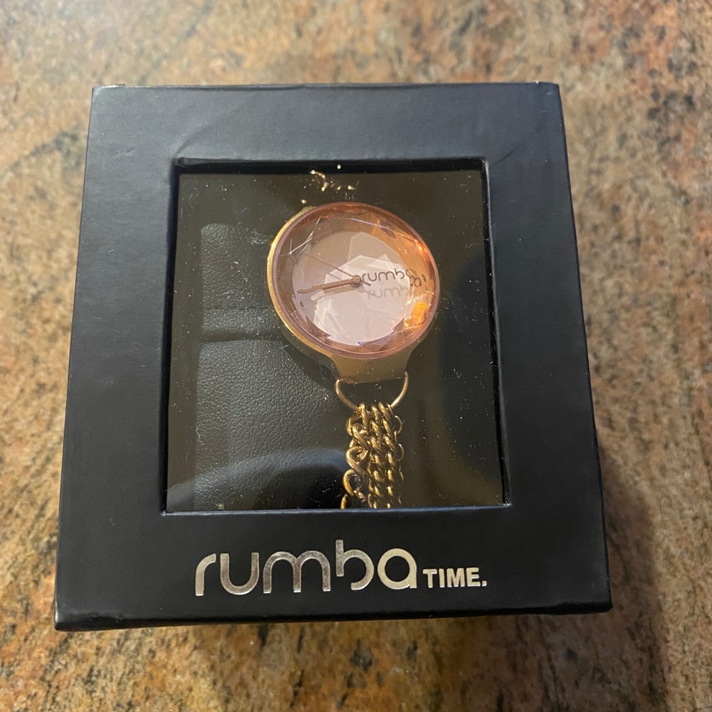 Rose gold bracelet watch